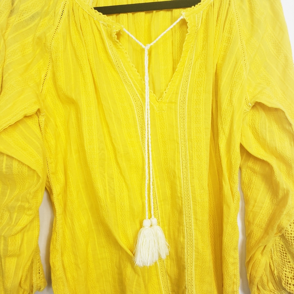 Valiante yellow blouse size 1 - Picture 4 of 7